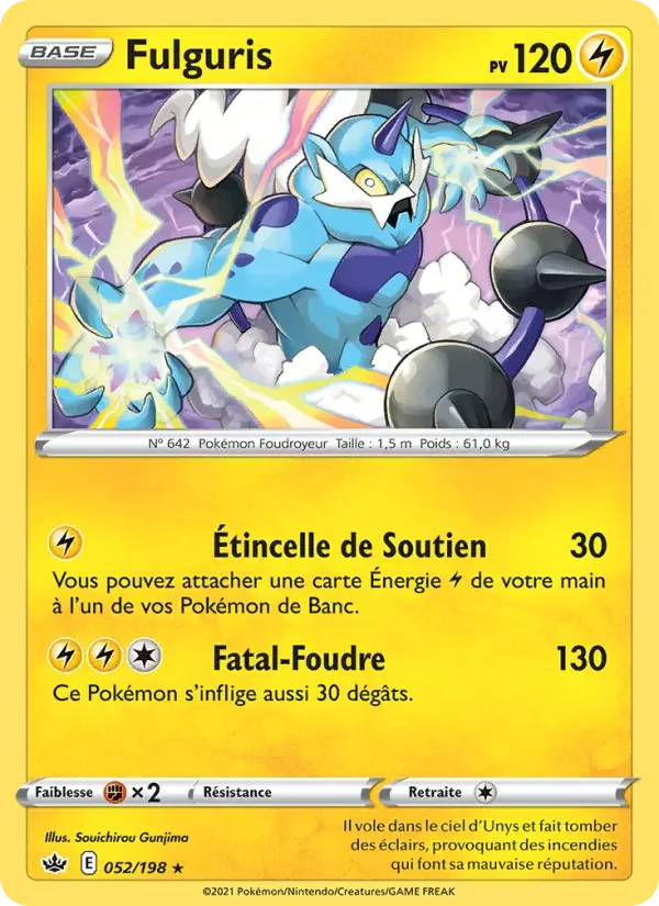 Carte Pokémon Fulguris — Règne de Glace