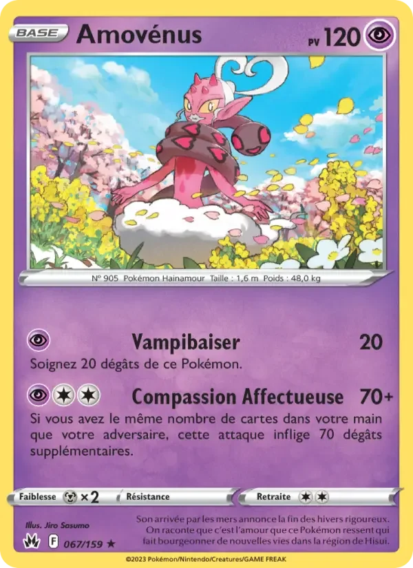 Carte Pokémon Amovénus — Zénith Suprême