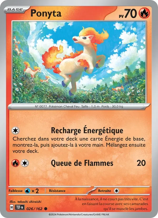 Carte Pokémon Ponyta — Forces Temporelles