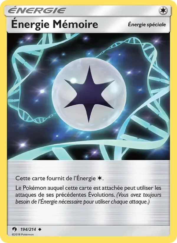 Carte Pokémon Énergie Mémoire — Tonnerre Perdu