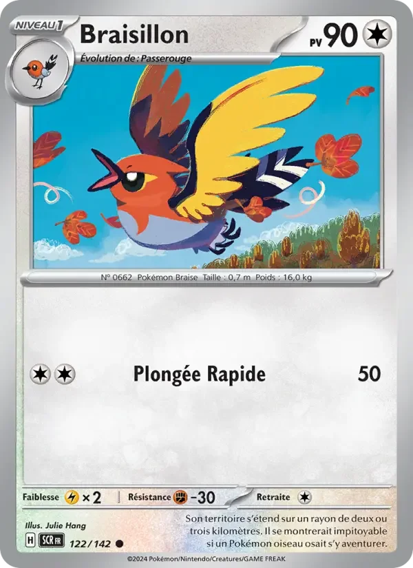 Carte Pokémon Braisillon — Couronne Stellaire
