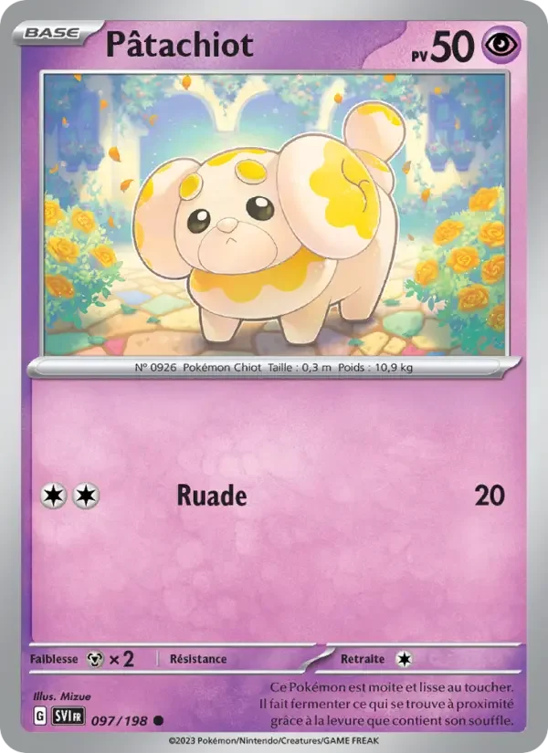 Carte Pokémon Pâtachiot — Écarlate et Violet