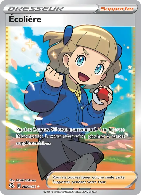 Carte Pokémon Écolière — Poing de Fusion