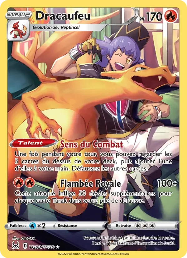 Carte Pokémon Dracaufeu — Origine Perdue