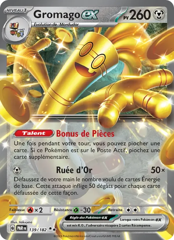 Carte Pokémon Gromago-ex — Faille Paradoxe