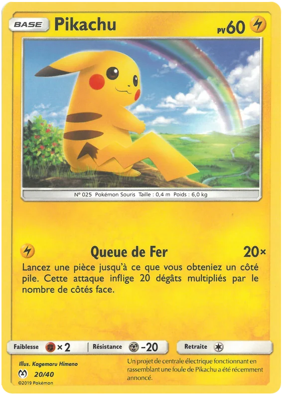 Carte Pikachu