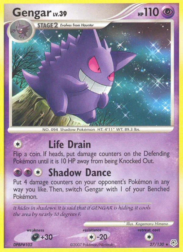 Carte Pokémon Ectoplasma — Diamant & Perle