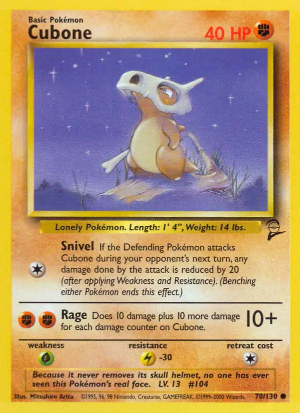 Carte Pokémon Osselait — Base Set 2