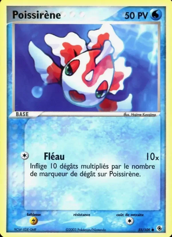 Carte Pokémon Poissirène — Rubis & Saphir