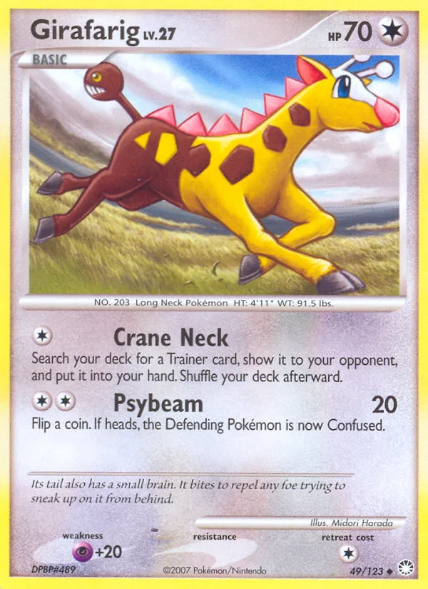 Carte Pokémon Girafarig — Trésors Mystérieux