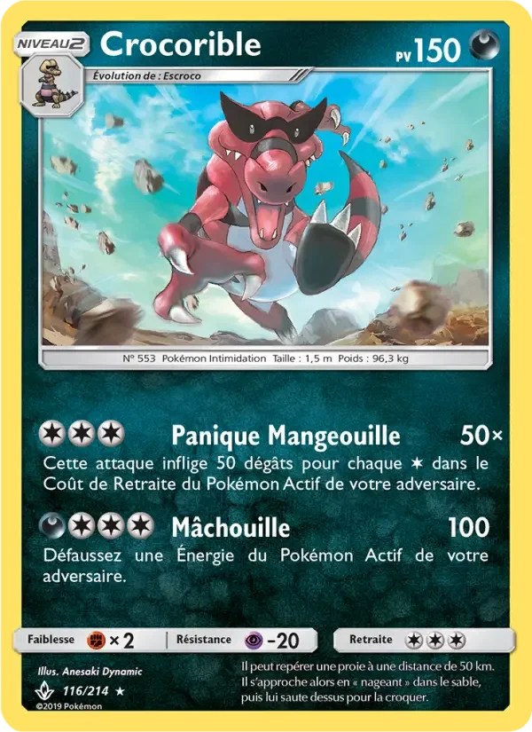 Carte Pokémon Crocorible — Alliance Infaillible