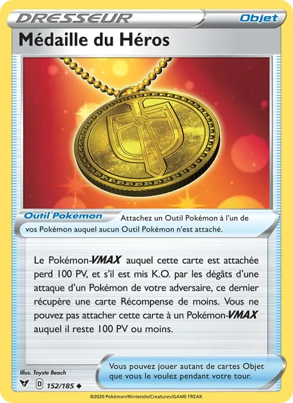 Carte Médaille du Héros