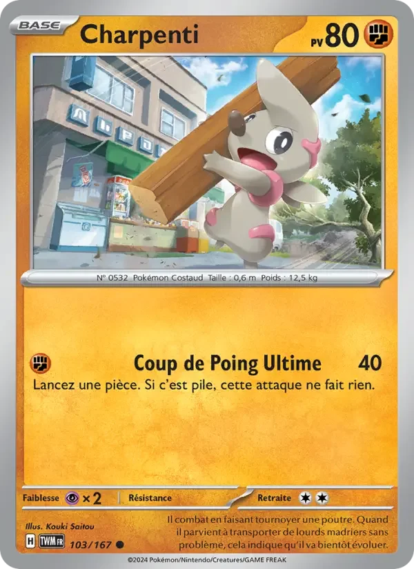 Carte Pokémon Charpenti — Mascarade Crépusculaire