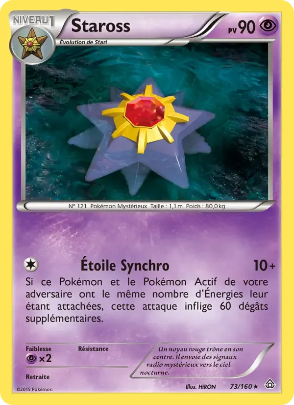 Carte Pokémon Staross — Primo-Choc