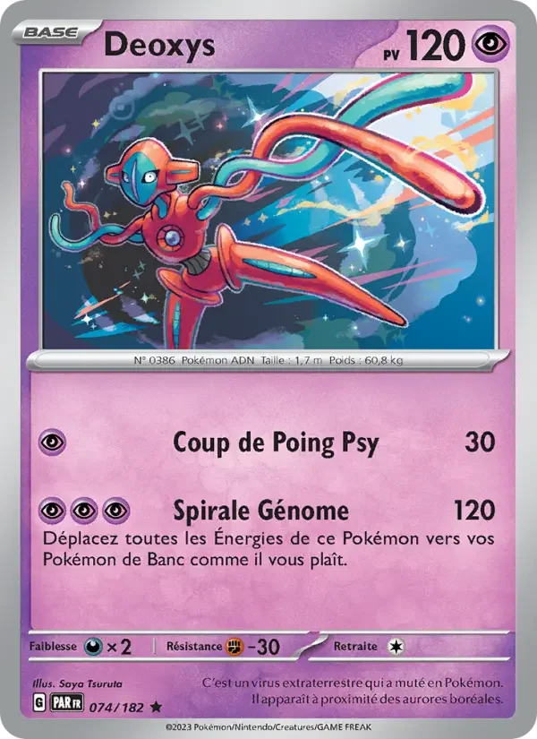 Carte Pokémon Deoxys — Faille Paradoxe