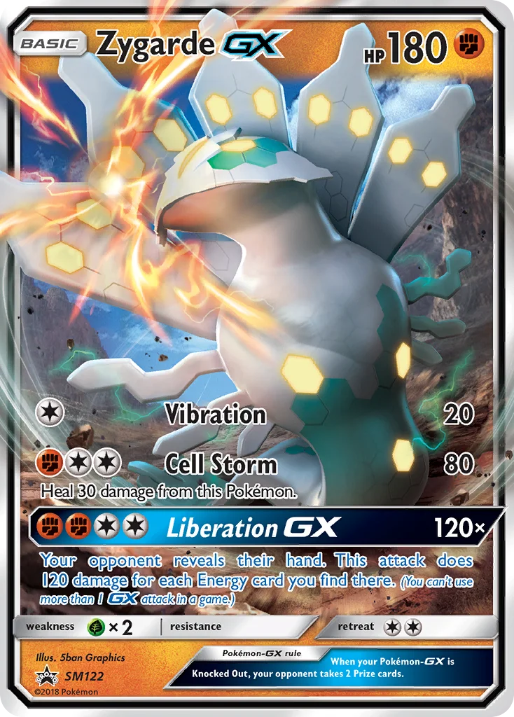 Carte Pokémon Zygarde GX — Promos Soleil et Lune