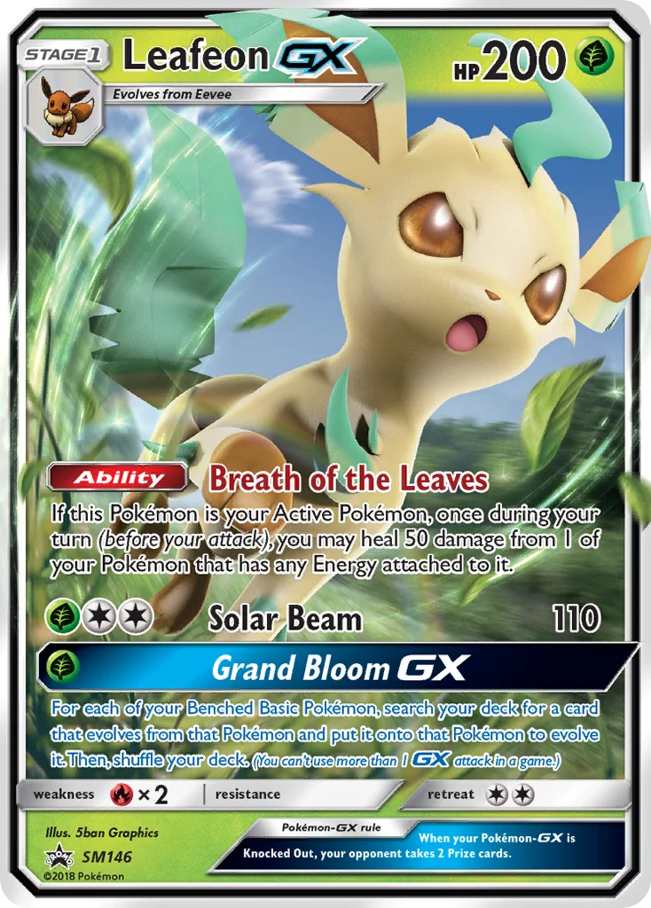 Carte Pokémon Phyllali GX — Promos Soleil et Lune