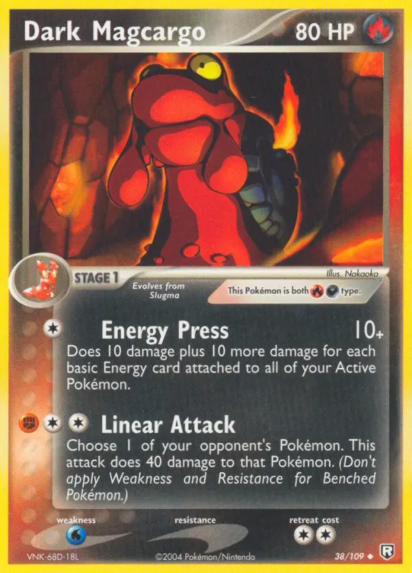 Carte Pokémon Dark Volcaropod — EX Team Rocket Returns