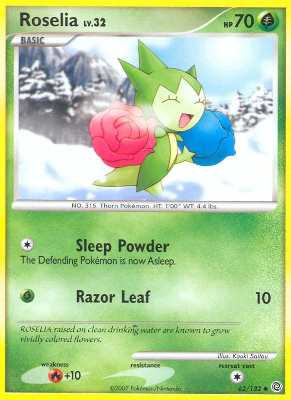 Carte Pokémon Roselia — Merveilles Secrètes