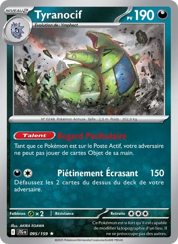Carte Pokémon Tyranocif — Aventures Ensemble