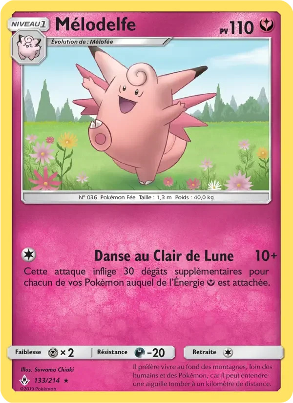 Carte Pokémon Mélodelfe — Alliance Infaillible