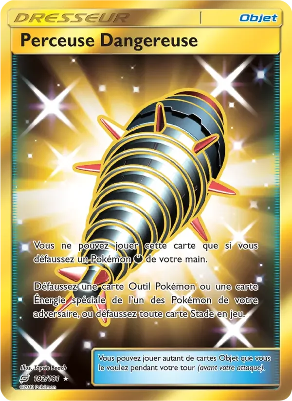 Carte Pokémon Perceuse Dangereuse — Duo de Choc