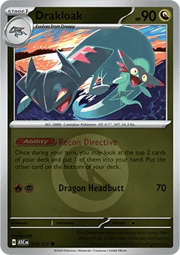 Carte Pokémon Dispareptil — Héros Transcendants