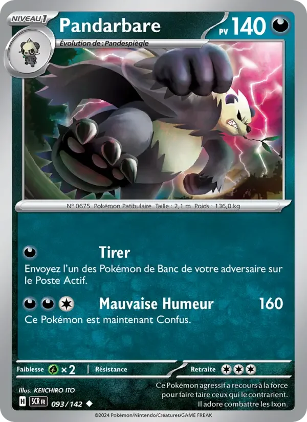 Carte Pokémon Pandarbare — Couronne Stellaire
