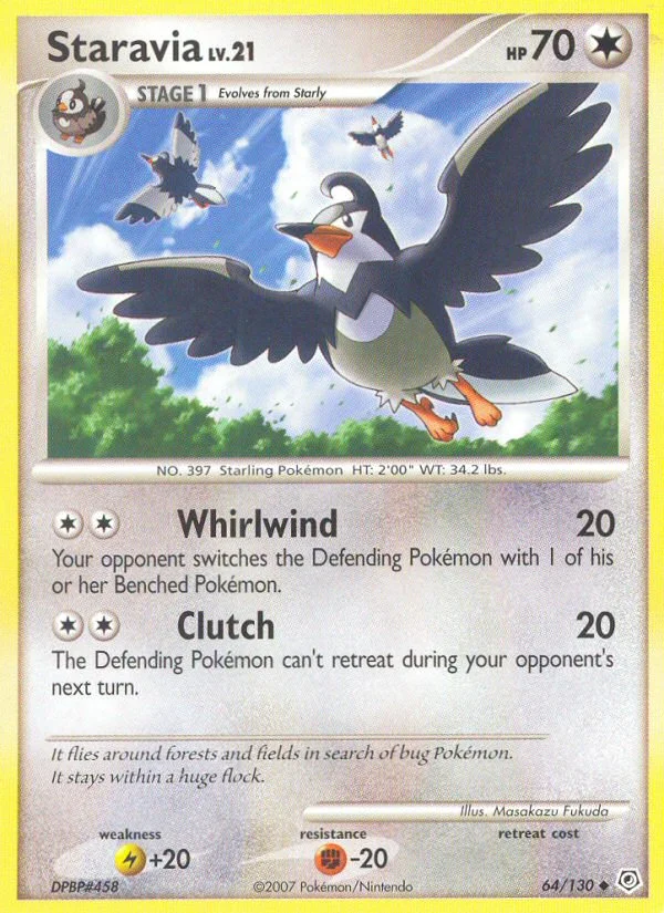 Carte Pokémon Etourvol — Diamant & Perle