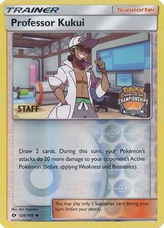 Carte Pokémon Professor Kukui — Promos Soleil et Lune