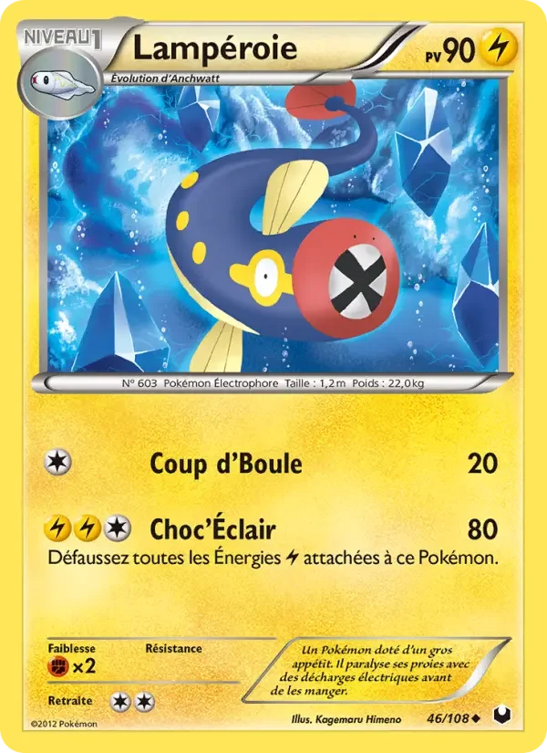 Carte Pokémon Lampéroie — Explorateurs Obscurs