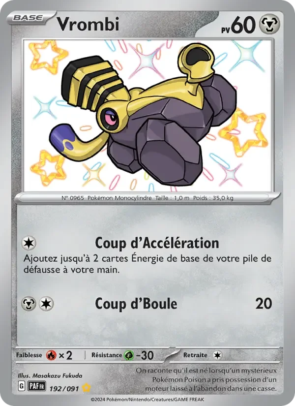 Carte Pokémon Vrombi — Destinées de Paldea
