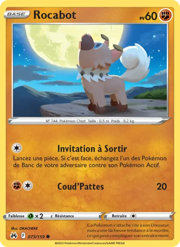 Carte Pokémon Rocabot — Zénith Suprême