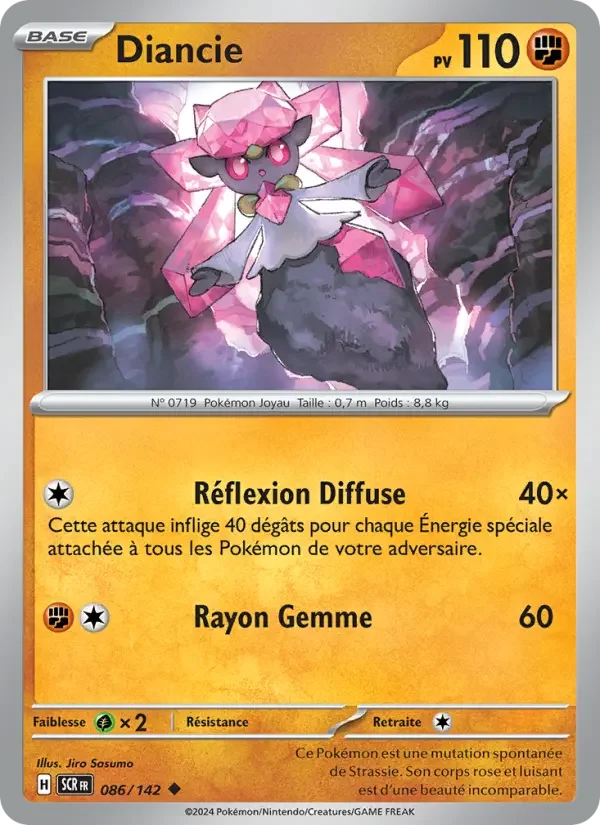 Carte Pokémon Diancie — Couronne Stellaire