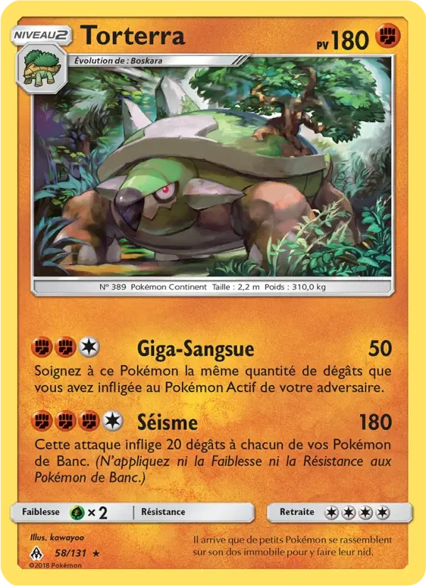 Carte Pokémon Torterra — Lumière Interdite