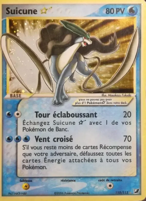 Carte Pokémon Suicune ☆ — Forces Cachées