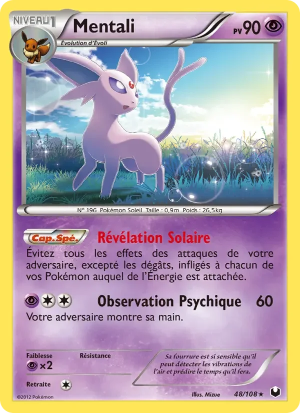 Carte Pokémon Mentali — Explorateurs Obscurs