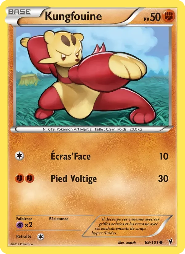 Carte Pokémon Kungfouine — Nobles Victoires