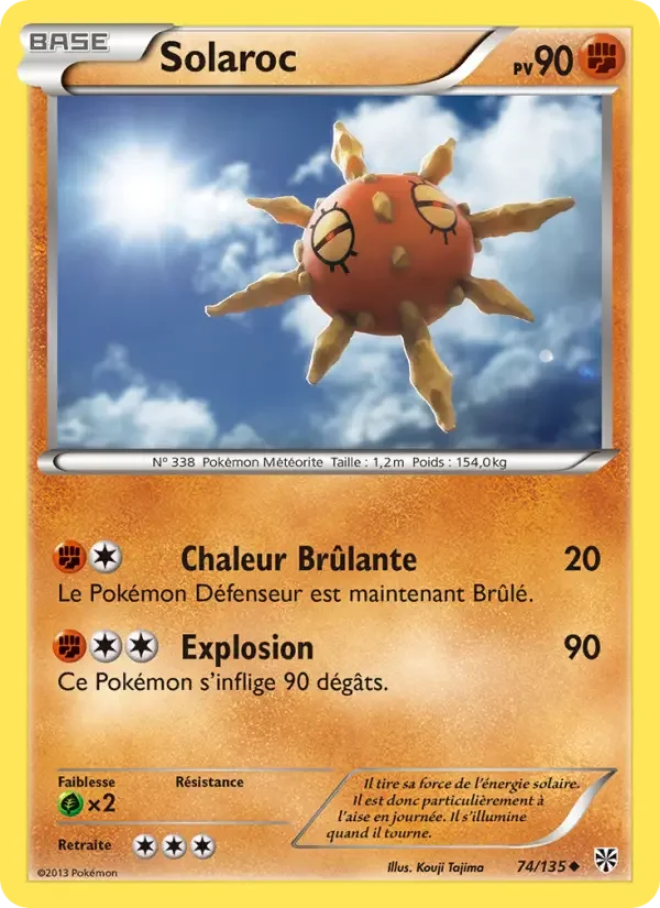 Carte Pokémon Solaroc — Tempête Plasma