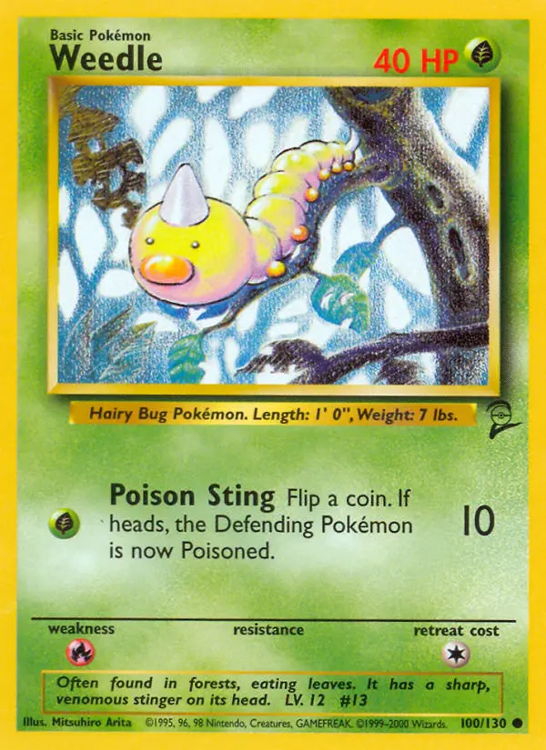 Carte Pokémon Aspicot — Base Set 2
