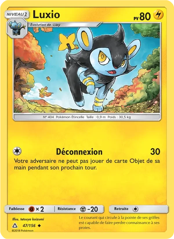 Carte Pokémon Luxio — Ultra-Prisme
