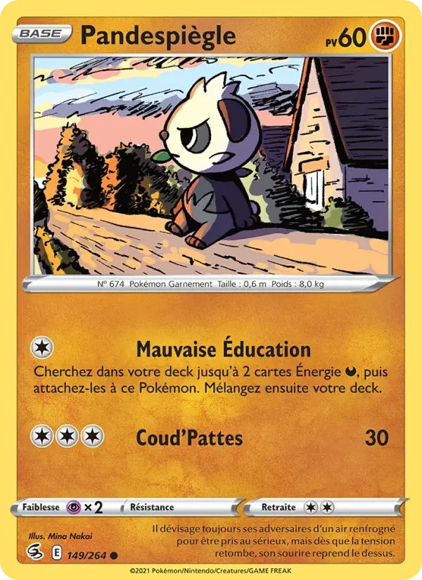 Carte Pokémon Pandespiègle — Poing de Fusion
