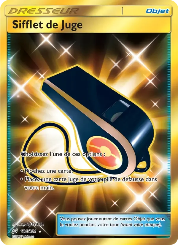 Carte Pokémon Sifflet de Juge — Duo de Choc