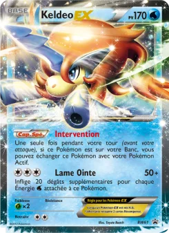 Carte Pokémon Keldeo ex — Promos Noir et Blanc