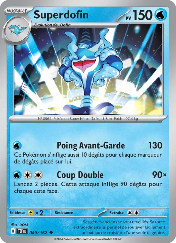 Carte Pokémon Superdofin — Forces Temporelles