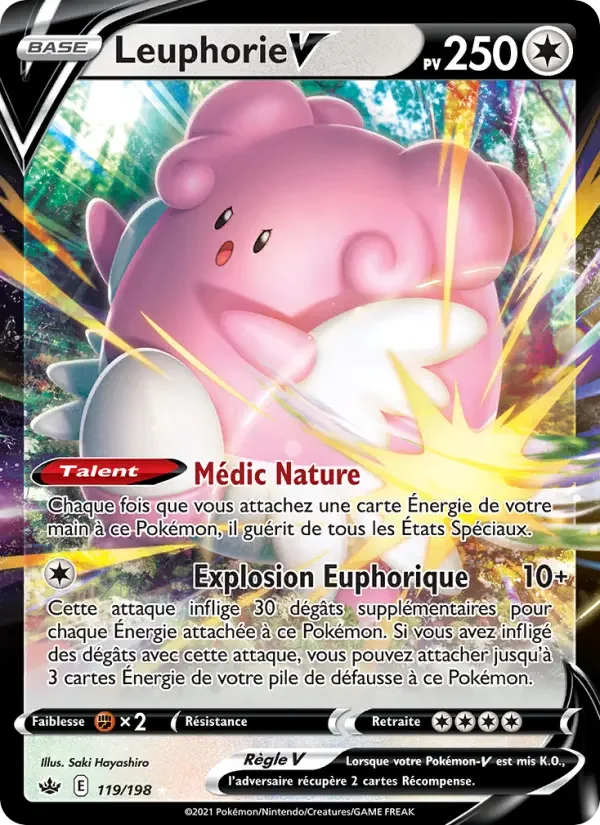 Carte Pokémon Leuphorie V — Règne de Glace