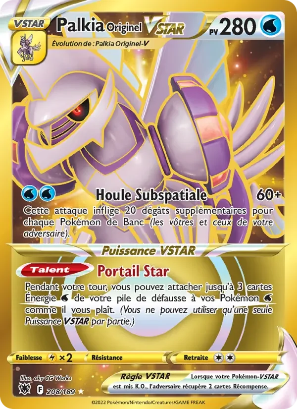 Carte Palkia Originel VSTAR