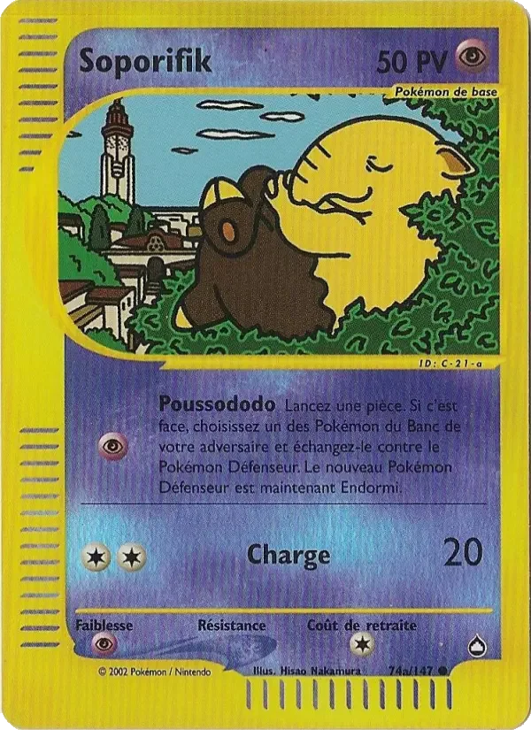 Carte Pokémon Soporifik — Aquapolis