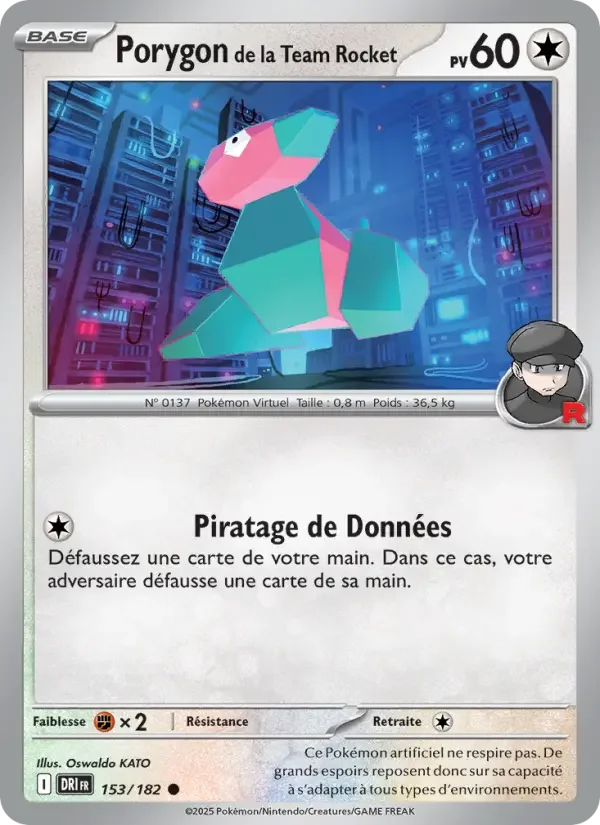 Carte Pokémon Porygon de la Team Rocket — Rivalités Destinées
