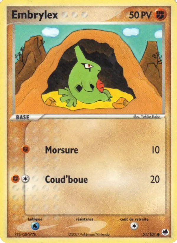 Carte Embrylex